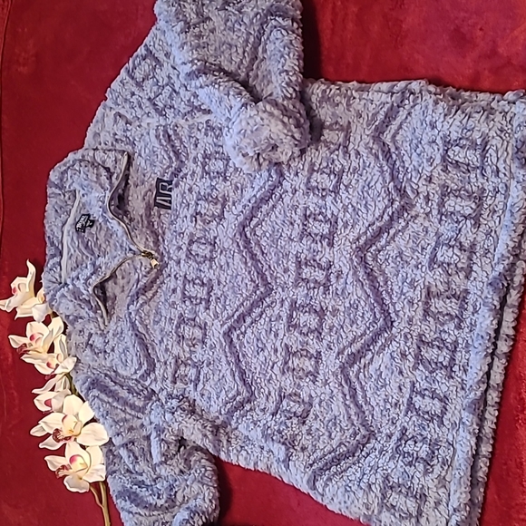 Home Free Tops - Quarter Zip Sherpa Sweater NWOT